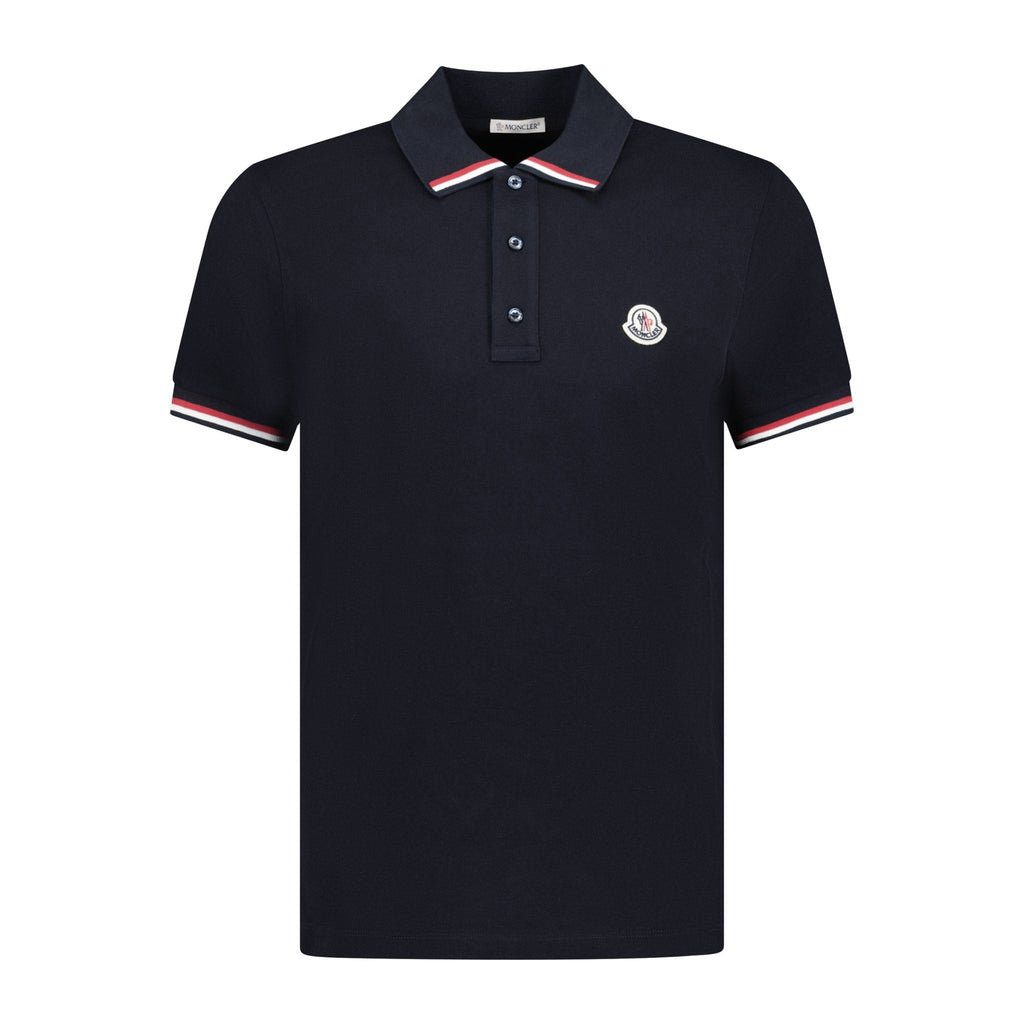 Moncler Trim Logo Polo T-Shirt Black - Boinclo ltd - Outlet Sale Under Retail
