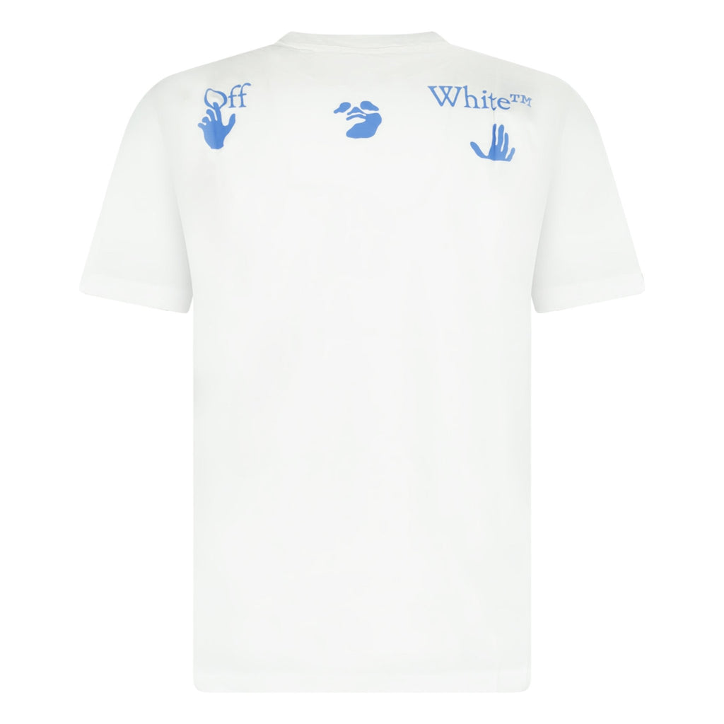 OFF-WHITE '90'S Hand' Slim T-Shirt White - Boinclo ltd - Outlet Sale Under Retail