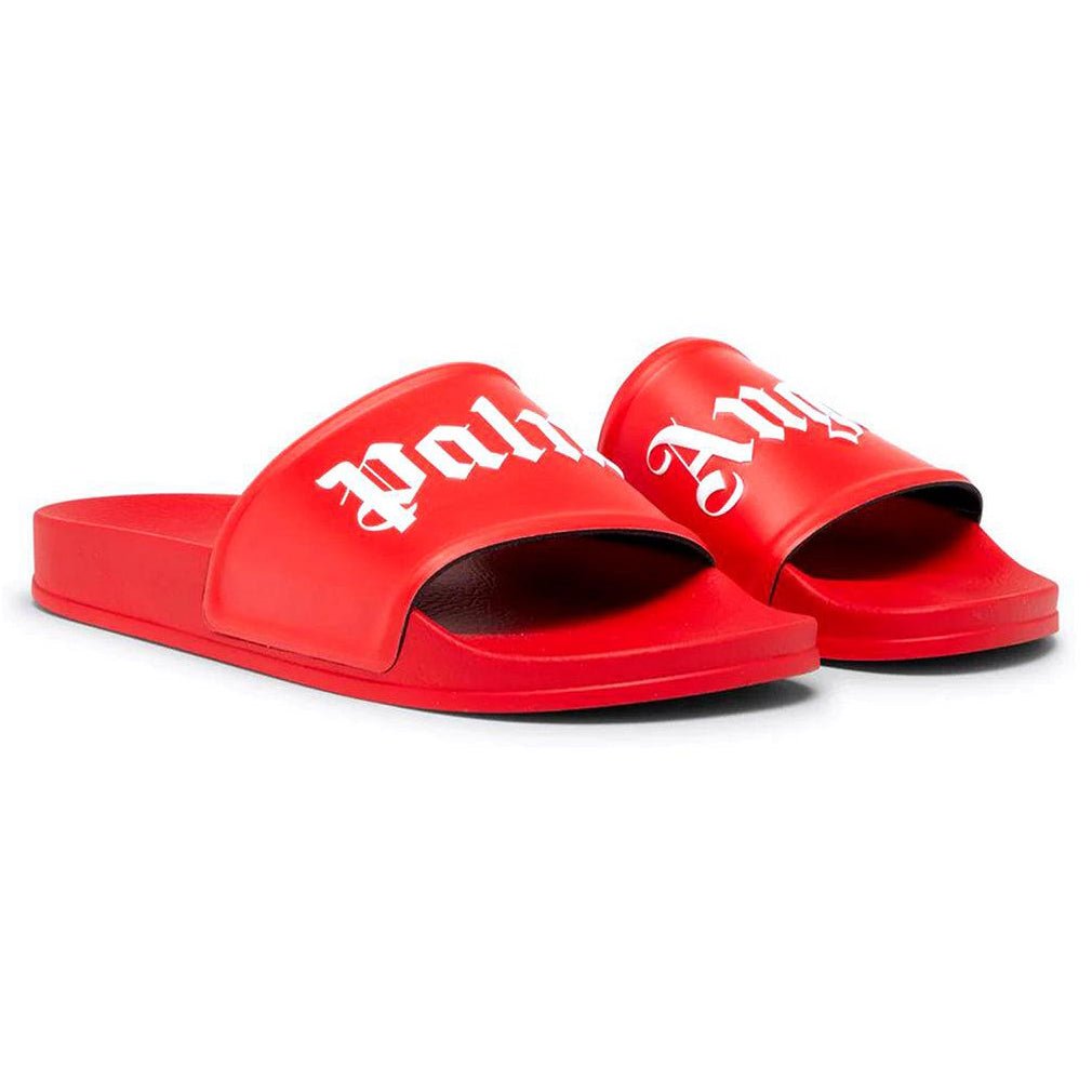 Palm Angels Logo Sliders Red - Boinclo ltd - Outlet Sale Under Retail