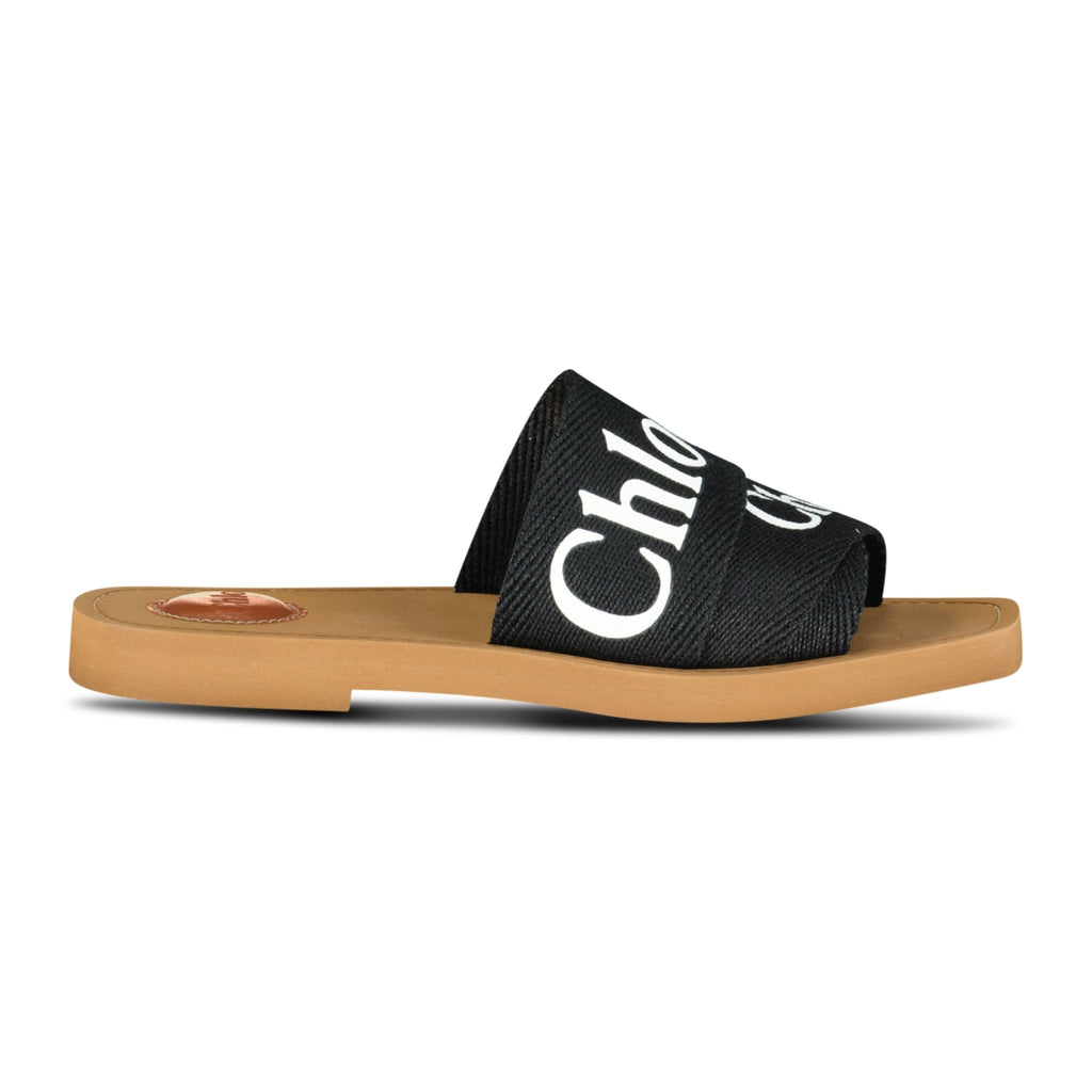 (Womens) Chloé logo-strap sandals Black - Boinclo ltd - Outlet Sale Under Retail