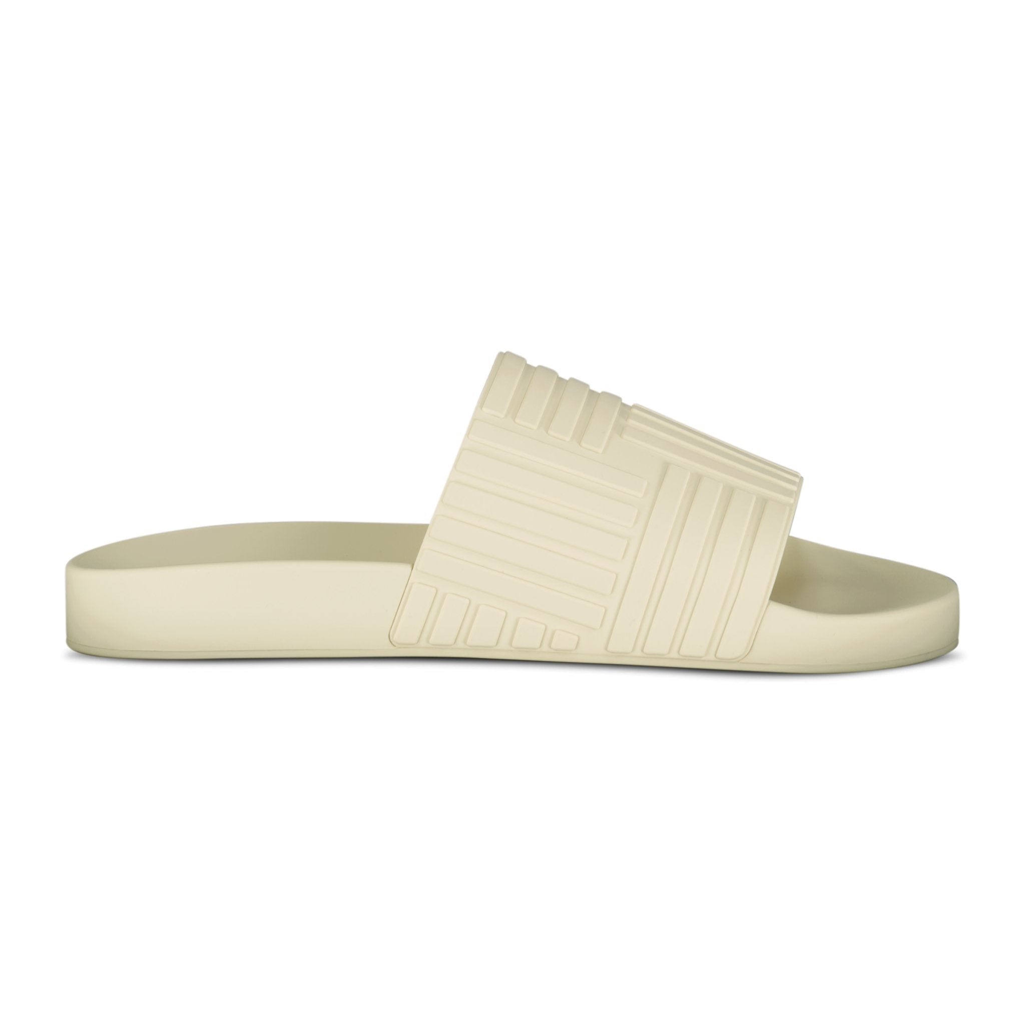Bottega Veneta Carpet Embossed Rubber Slides Cream Outlet Sale Always Under Retail Boinclo