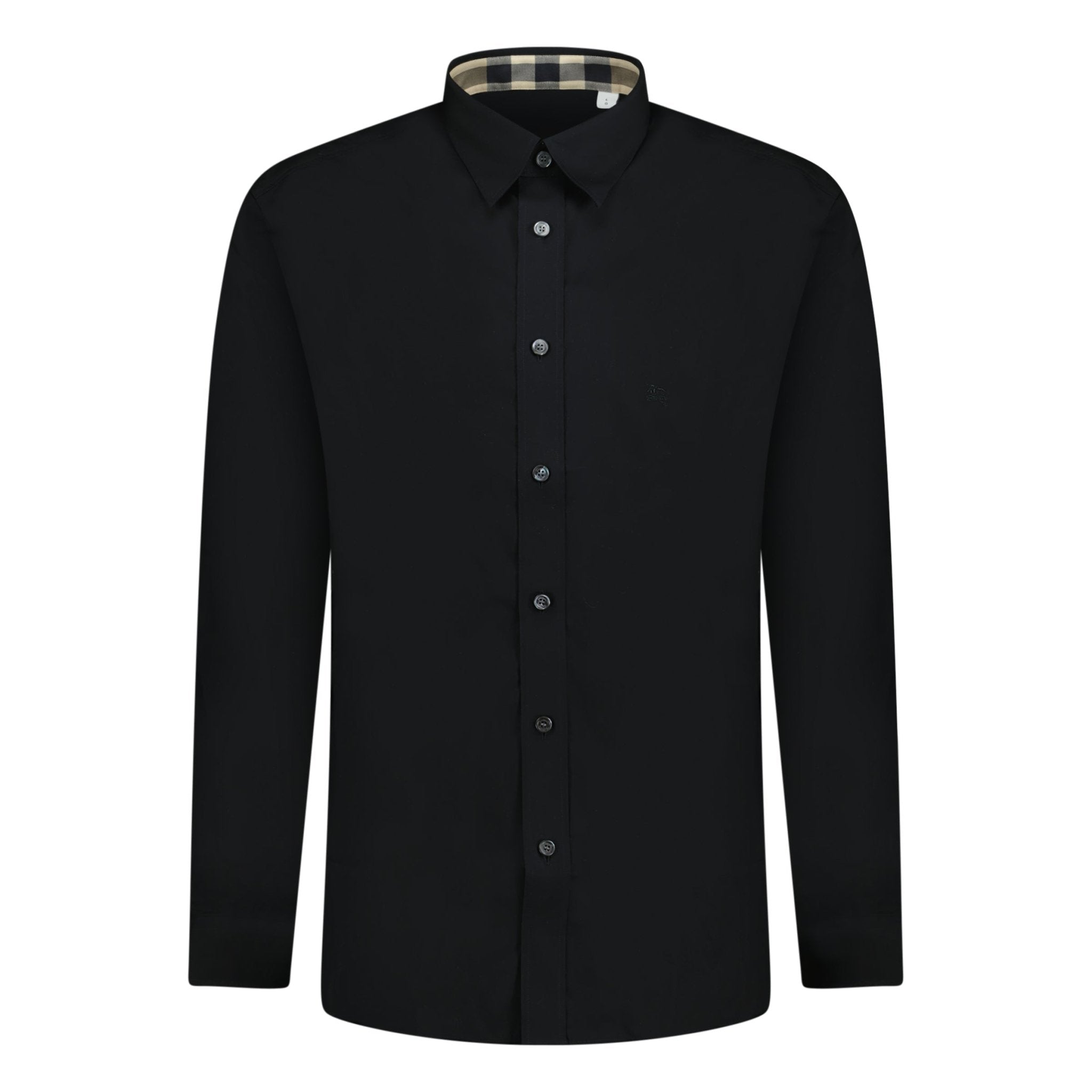 Burberry Classic Check Neck Cambridge Shirt Black