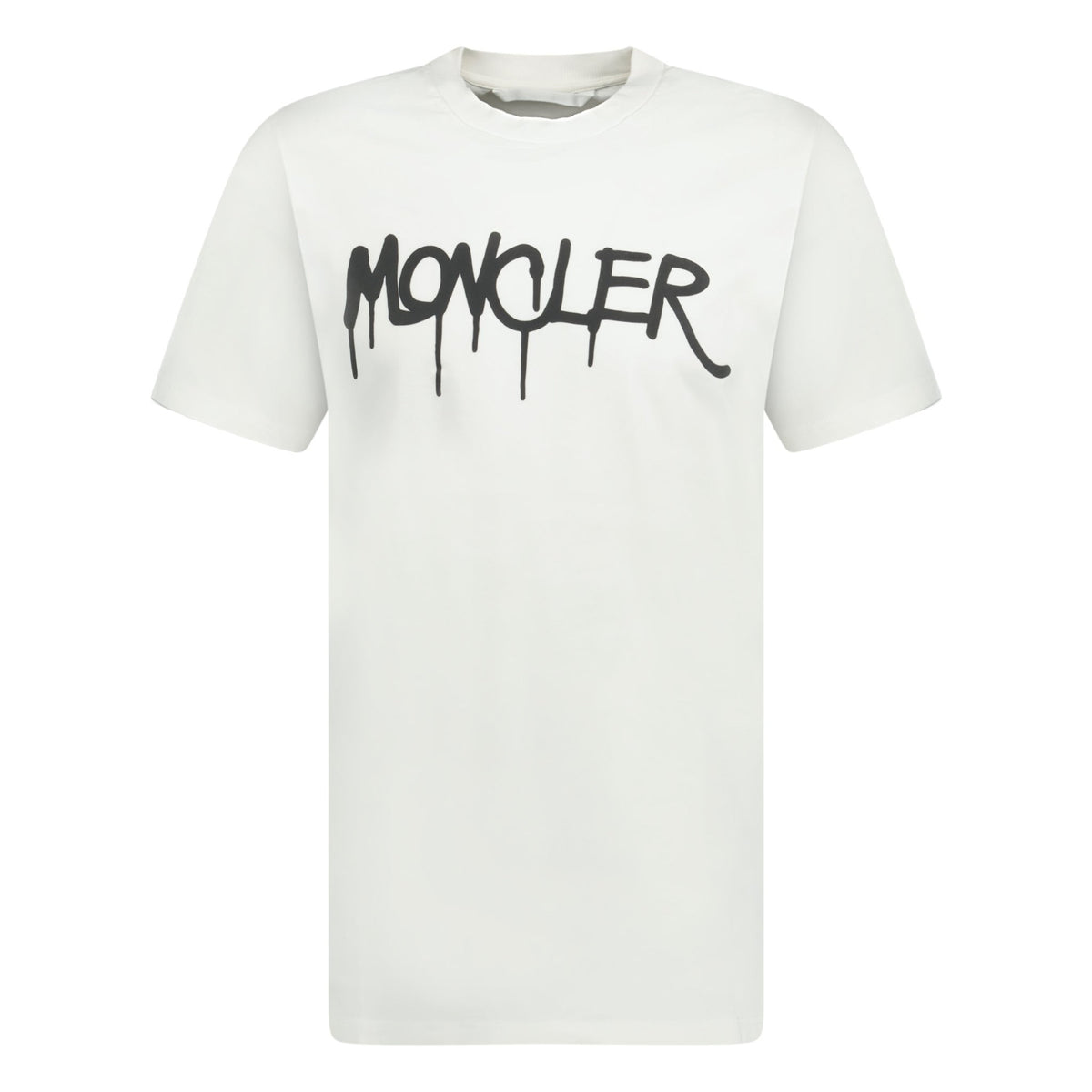 Moncler Graffiti Print T Shirt White Boinclo ltd Outlet Sale