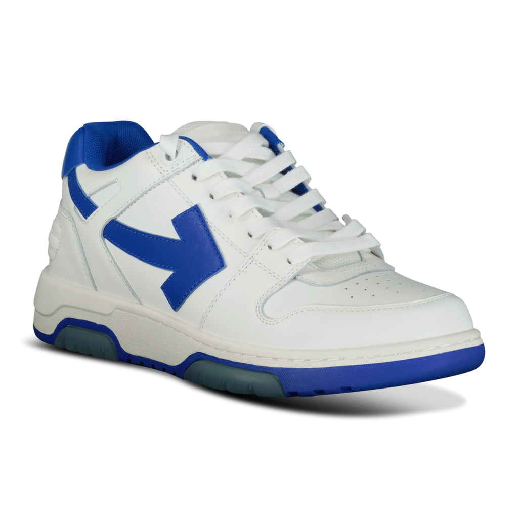 OFF-WHITE Out Of Office Low-Top leather Trainers Blue & White - Boinclo ltd - Outlet Sale Under Retail