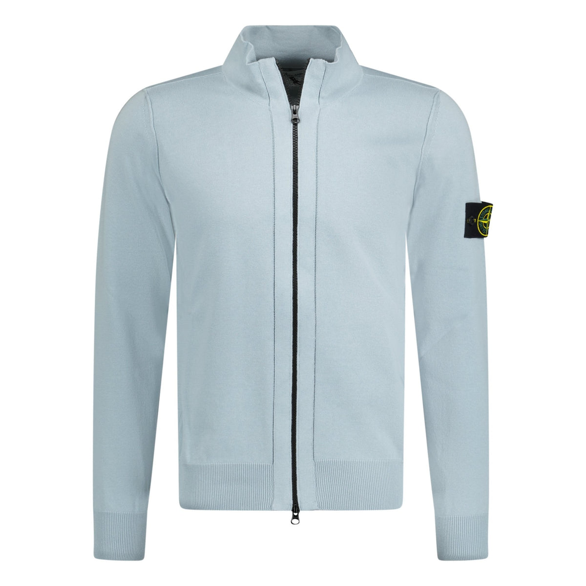 Stone Island Zip-Up Knit Cardigan Blue - Outlet Sale Always Under 