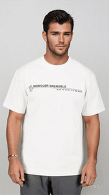 Grenoble Logo Cotton Jersey T-Shirt in White