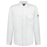 Belstaff Button - Up Scale Shirt Linen White - Boinclo ltd - Outlet Sale Under Retail