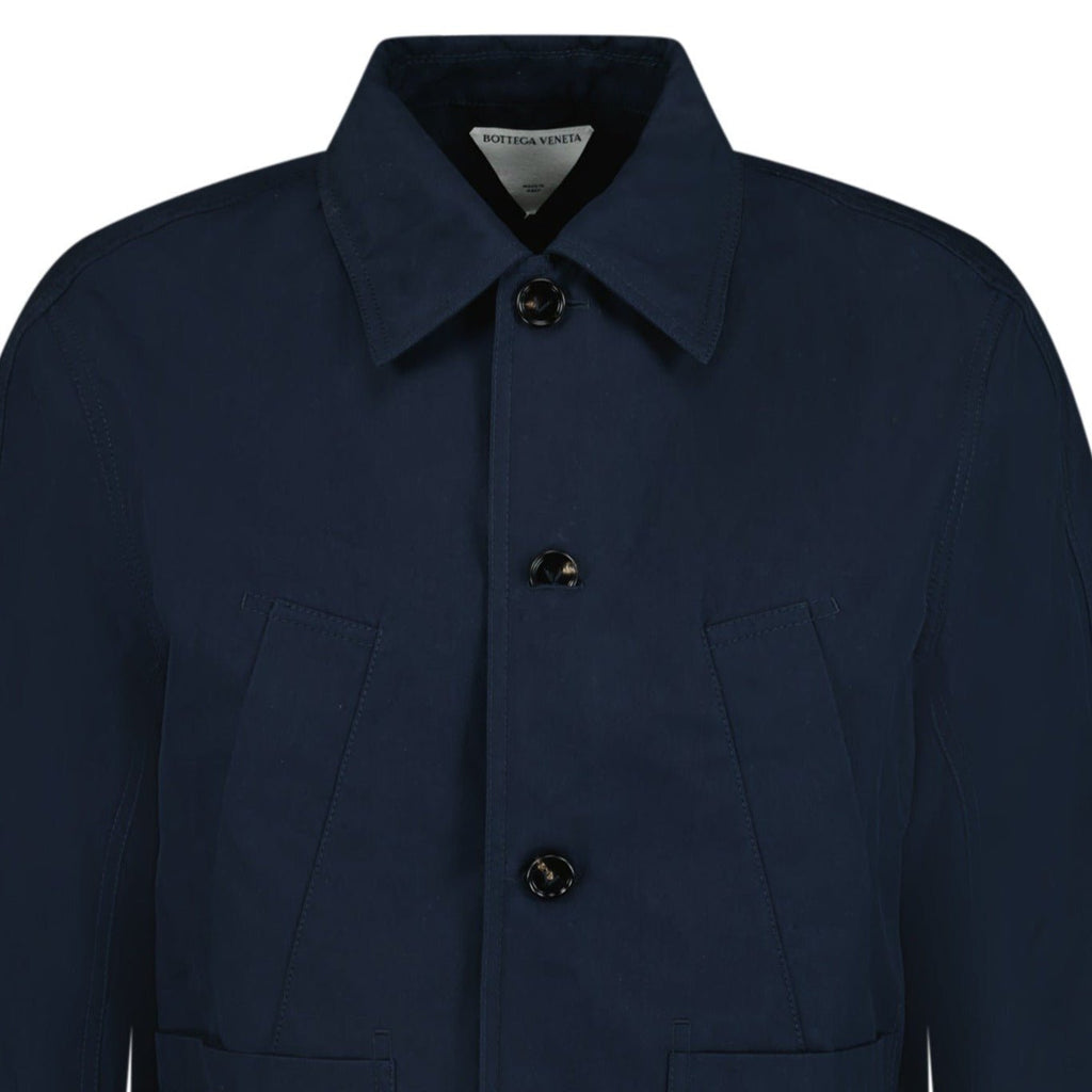 Bottega Veneta Buttoned Overshirt Navy - Boinclo ltd - Outlet Sale Under Retail