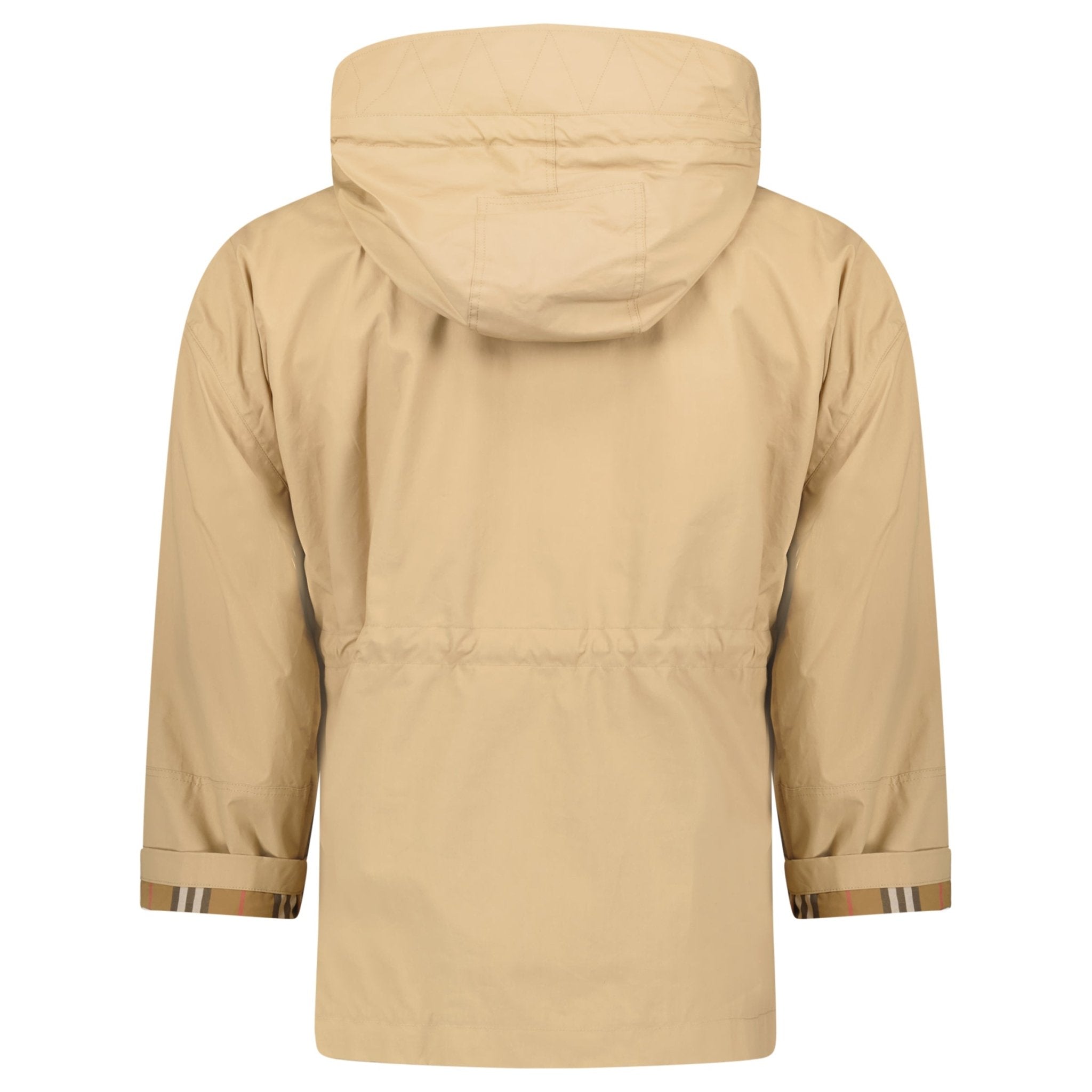 Burberry hooded rain jacket women's discount