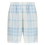 Burberry 'Bradeston' Silk Check Shorts Blue & White - Boinclo ltd - Outlet Sale Under Retail