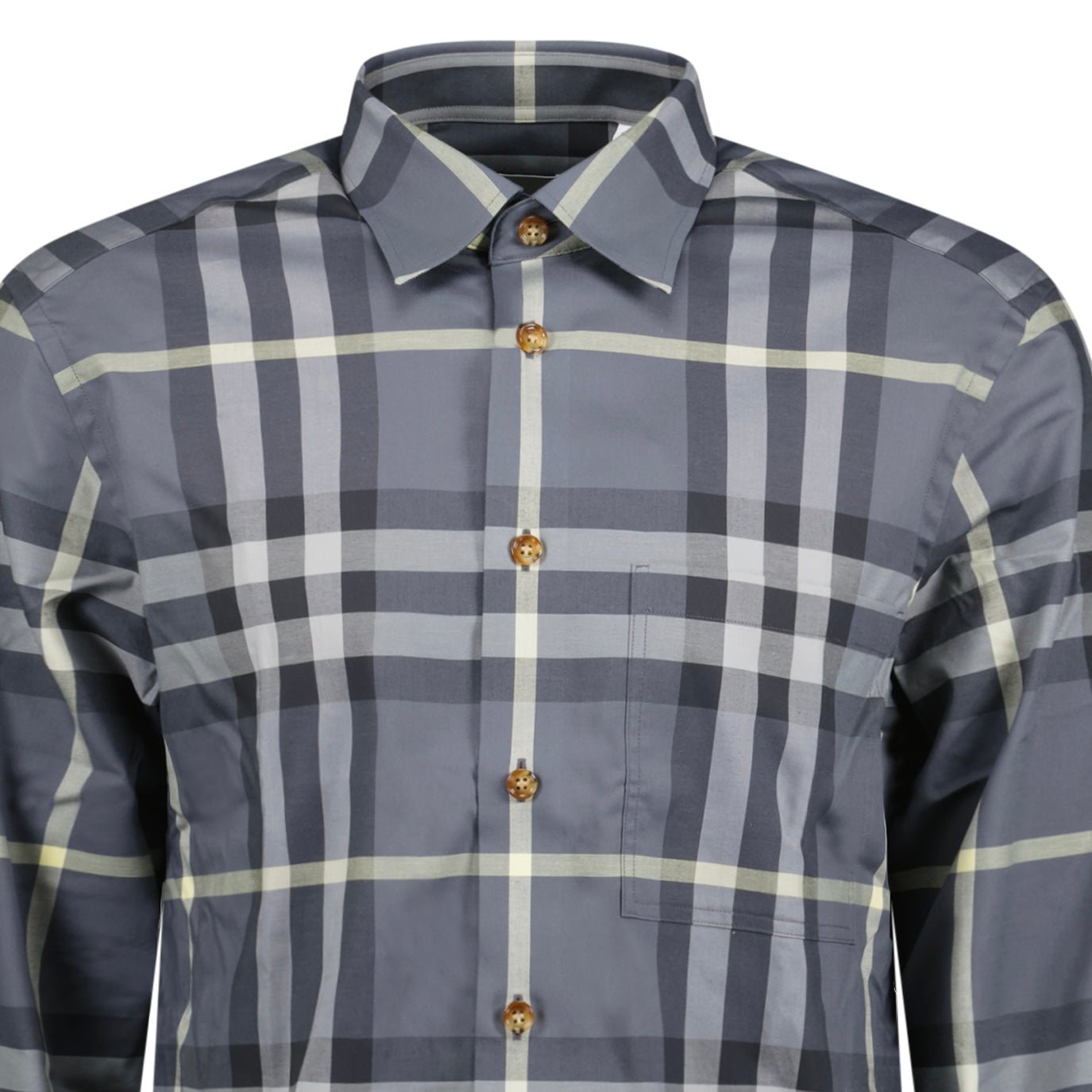 Burberry Claverdon Check Shirt in Grey Black Outlet Sale Always Under Retail Boinclo