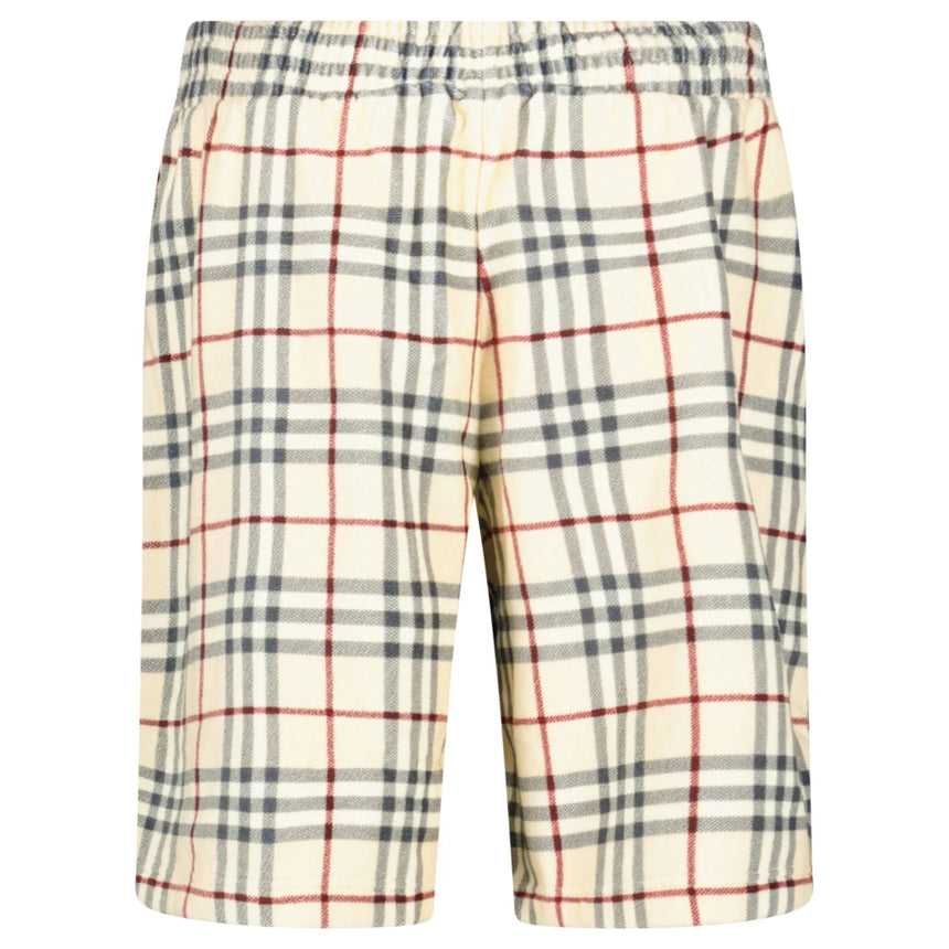 Burberry Debson Towel Check Shorts Cream Outlet Sale Always Under Retail Boinclo