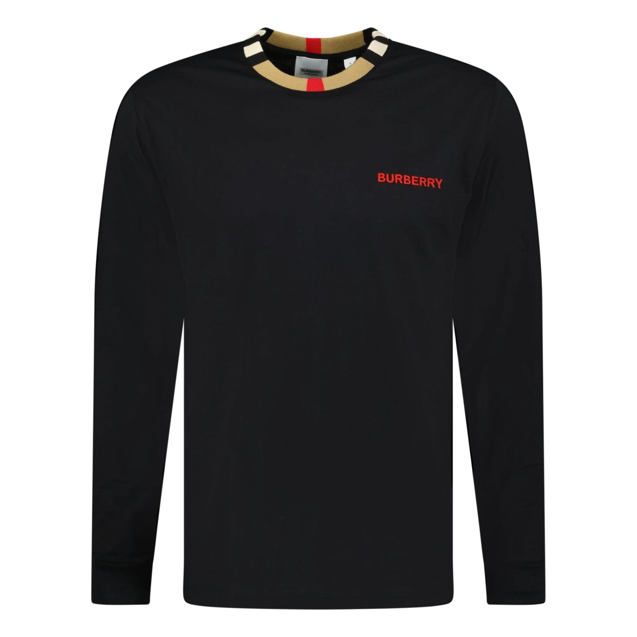 Burberry black long sleeve discount