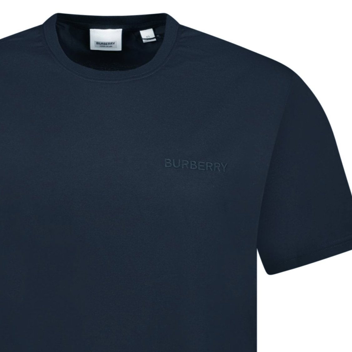 Burberry Jenson Crew Neck Logo T Shirt Navy Outlet Sale Always Under Retail Boinclo