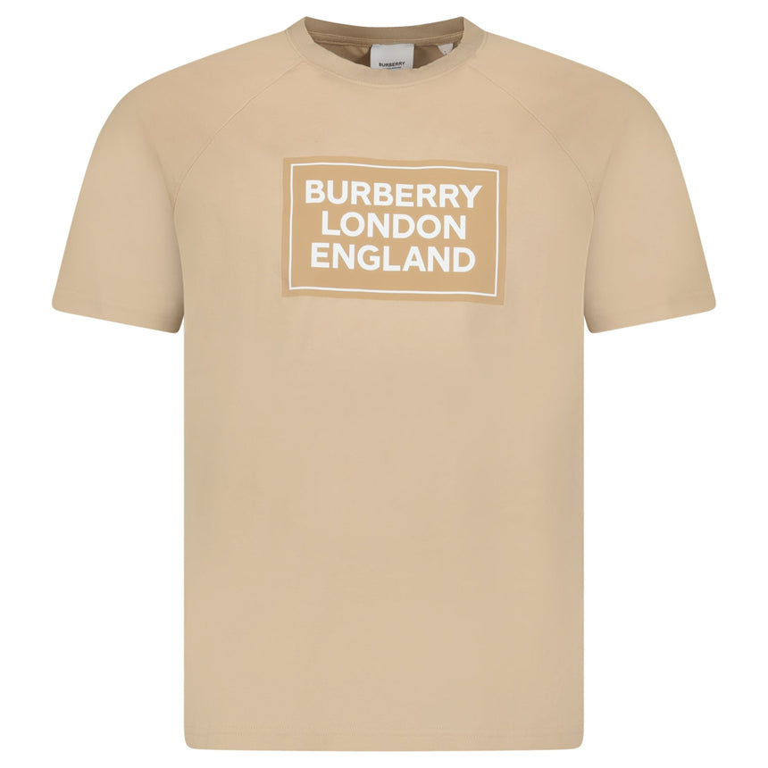 Burberry 'Margot' London England Logo T-Shirt Soft Fawn - Boinclo - Outlet Sale Under Retail