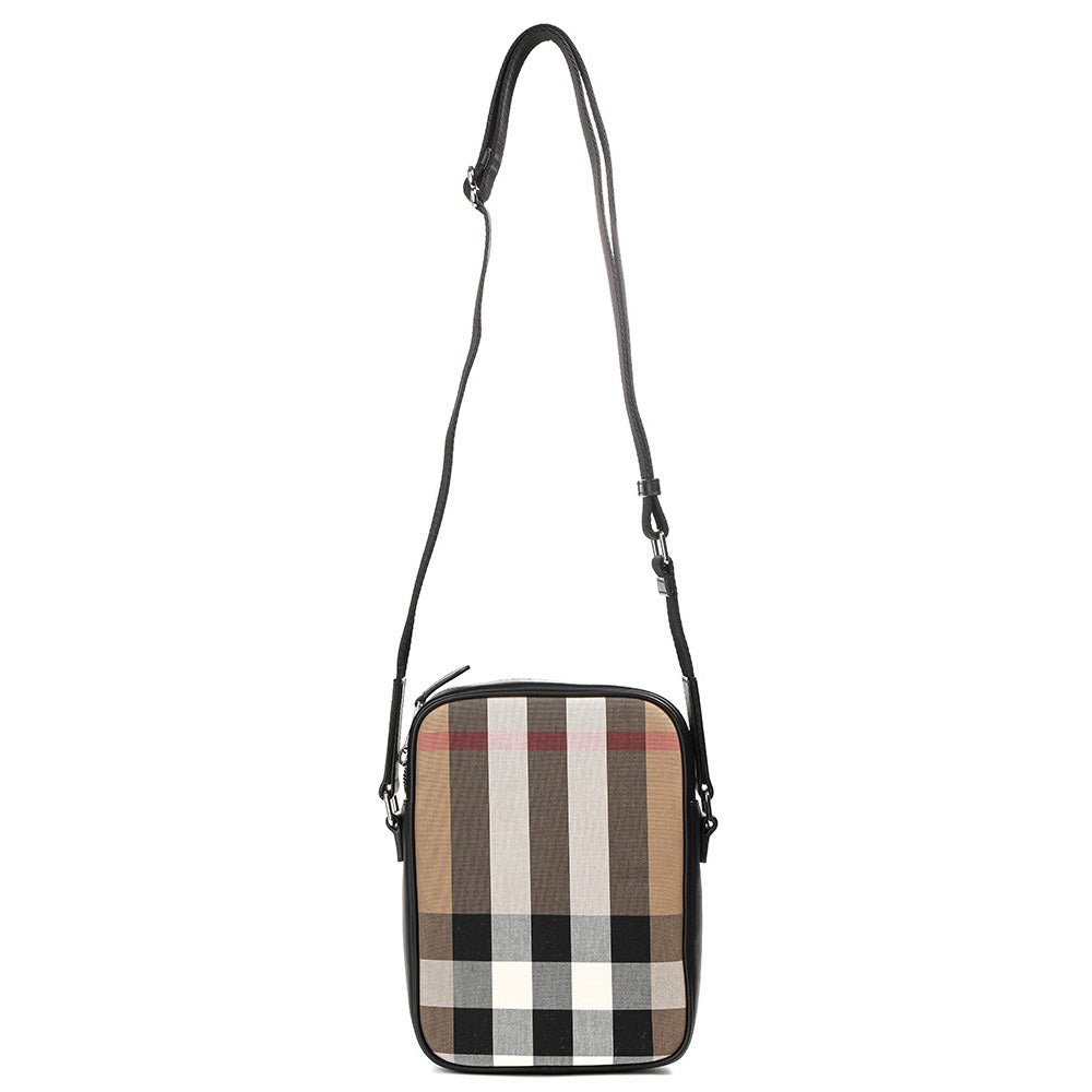 Burberry Paddy Check Messenger Side Bag Black Outlet Sale Always Under Retail Boinclo