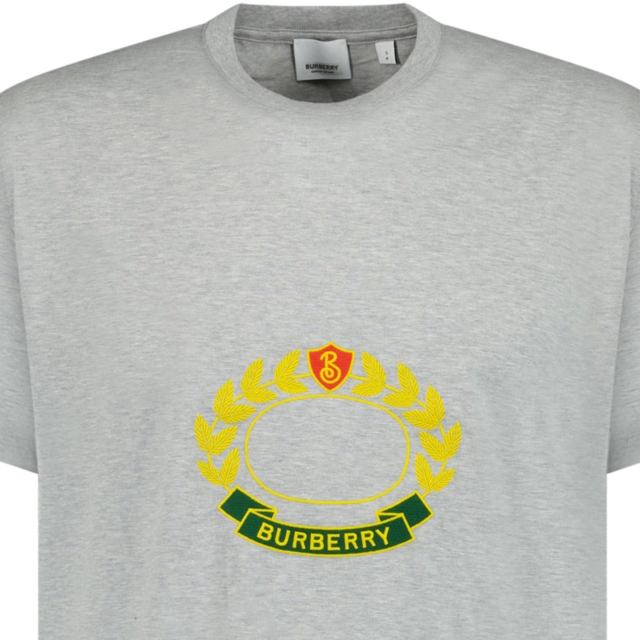 Burberry Purley Crest Logo T Shirt Grey Outlet Sale Always Under Retail Boinclo
