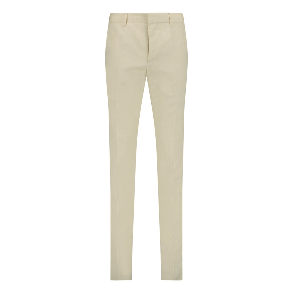 Burberry 'Savile' Trousers Natural White/ Beige - Boinclo ltd - Outlet Sale Under Retail
