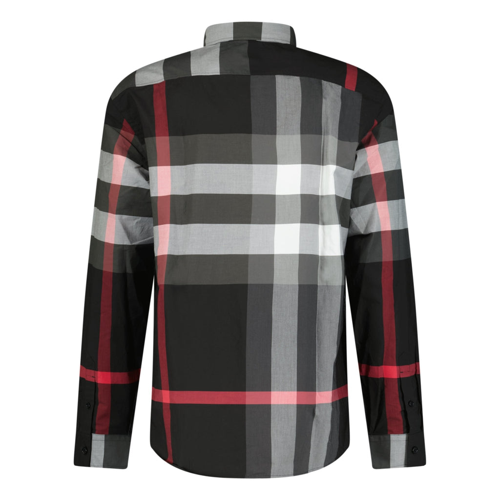 Burberry 'Somerton' Check Shirt Grey & Red - Boinclo ltd - Outlet Sale Under Retail