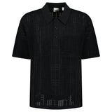 Burberry Tristam Check Knitted Polo Black - Boinclo - Outlet Sale Under Retail