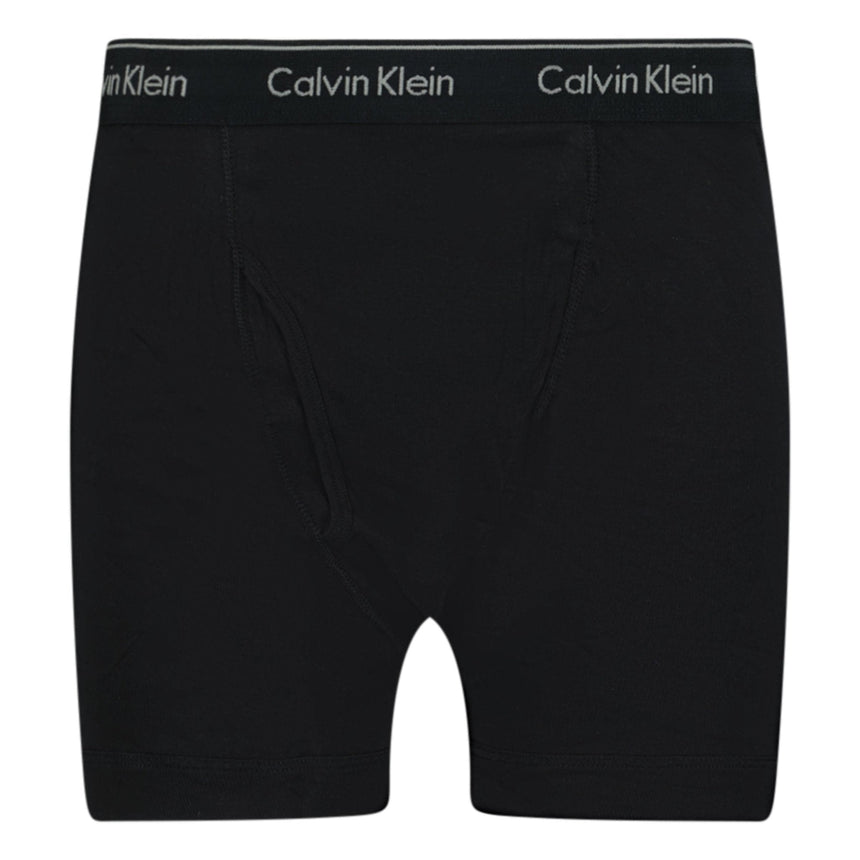 Calvin Klein Stencil Logo Cotton Stretch Boxers Black (3 Pack) - Boinclo - Outlet Sale Under Retail