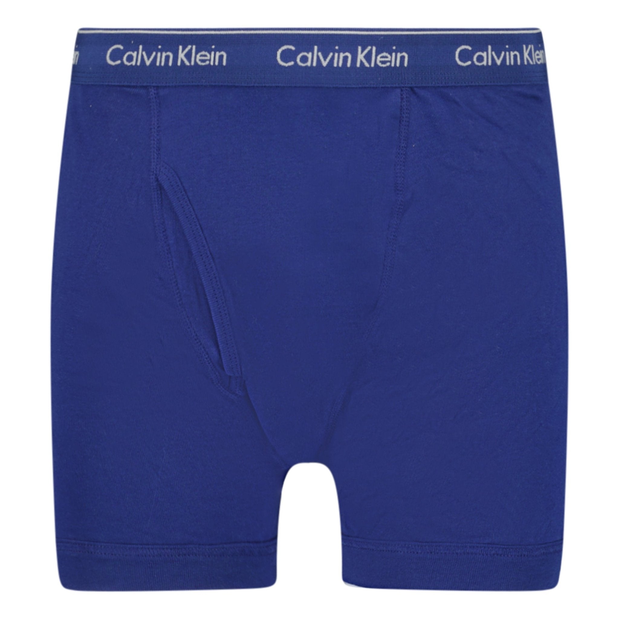 Calvin Klein Stencil Logo Cotton Stretch Boxers Blue Baby Blue Navy 3 Pack Outlet Sale Always Under Retail Boinclo