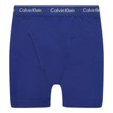 Calvin Klein Stencil Logo Cotton Stretch Boxers Blue, Baby Blue & Navy (3 Pack) - Boinclo - Outlet Sale Under Retail