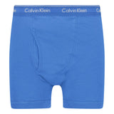 Calvin Klein Stencil Logo Cotton Stretch Boxers Blue, Baby Blue & Navy (3 Pack) - Boinclo - Outlet Sale Under Retail