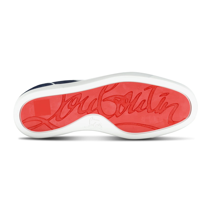 Christian Louboutin 'Varsijunior' Sneakers Denim & White - Boinclo ltd - Outlet Sale Under Retail