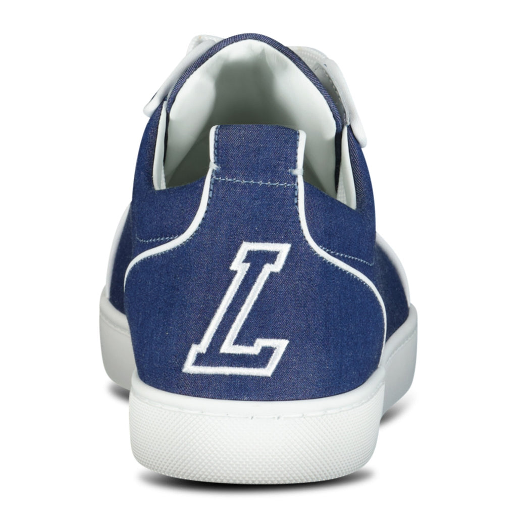 Christian Louboutin 'Varsijunior' Sneakers Denim & White - Boinclo ltd - Outlet Sale Under Retail