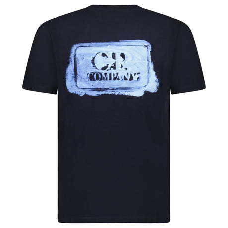 CP Company 30/1 Jersey Graphic Logo T-Shirt Navy - Boinclo - Outlet Sale Under Retail