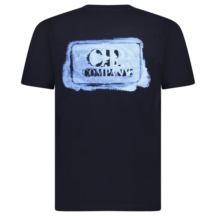 CP Company 30/1 Jersey Graphic Logo T-Shirt Navy - Boinclo - Outlet Sale Under Retail