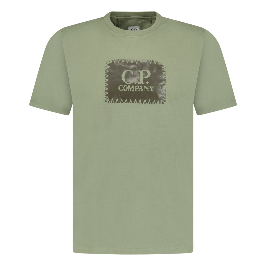 CP Company Chest Logo T-Shirt Khaki - Boinclo ltd - Outlet Sale Under Retail