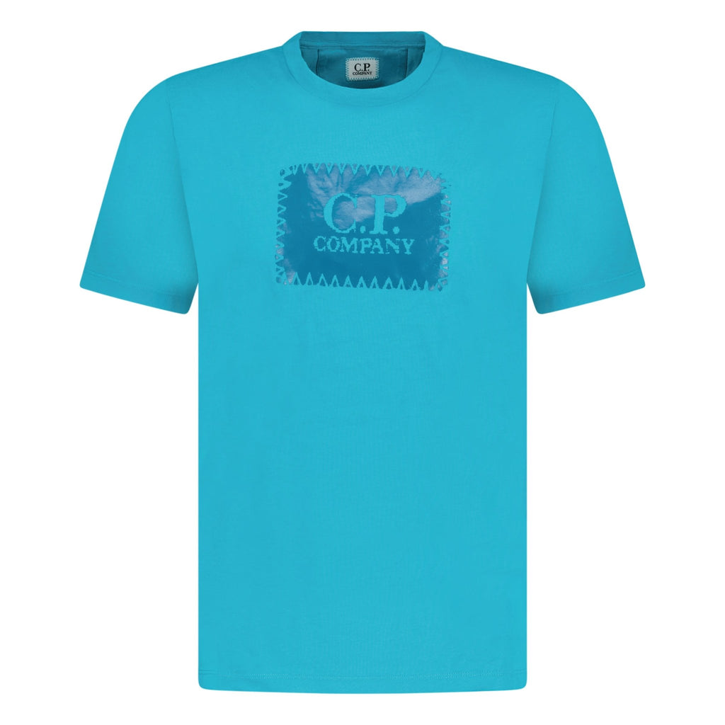 CP Company Chest Logo T-Shirt Ocean Blue - Boinclo ltd - Outlet Sale Under Retail