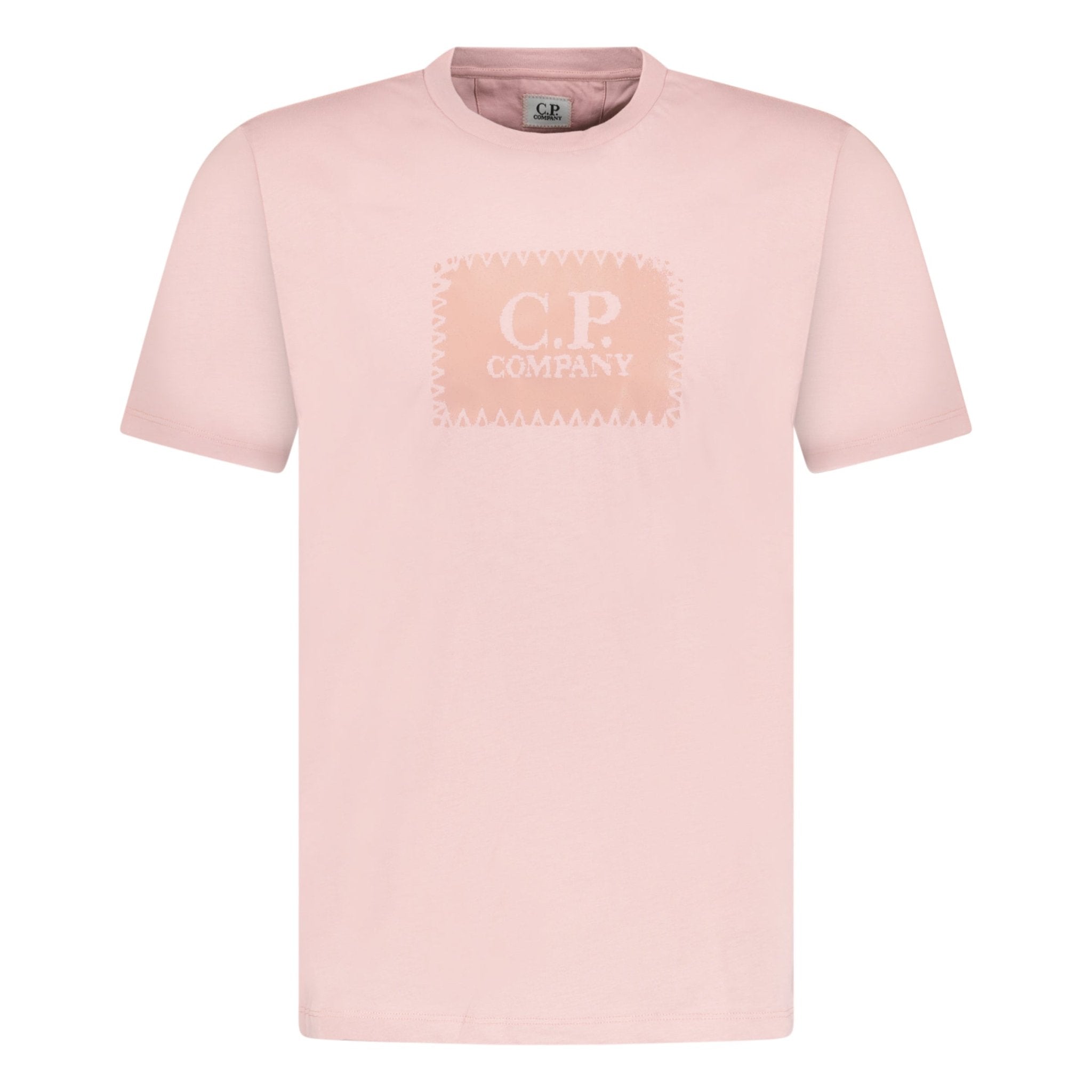 CP Company Chest Logo T-Shirt Pink