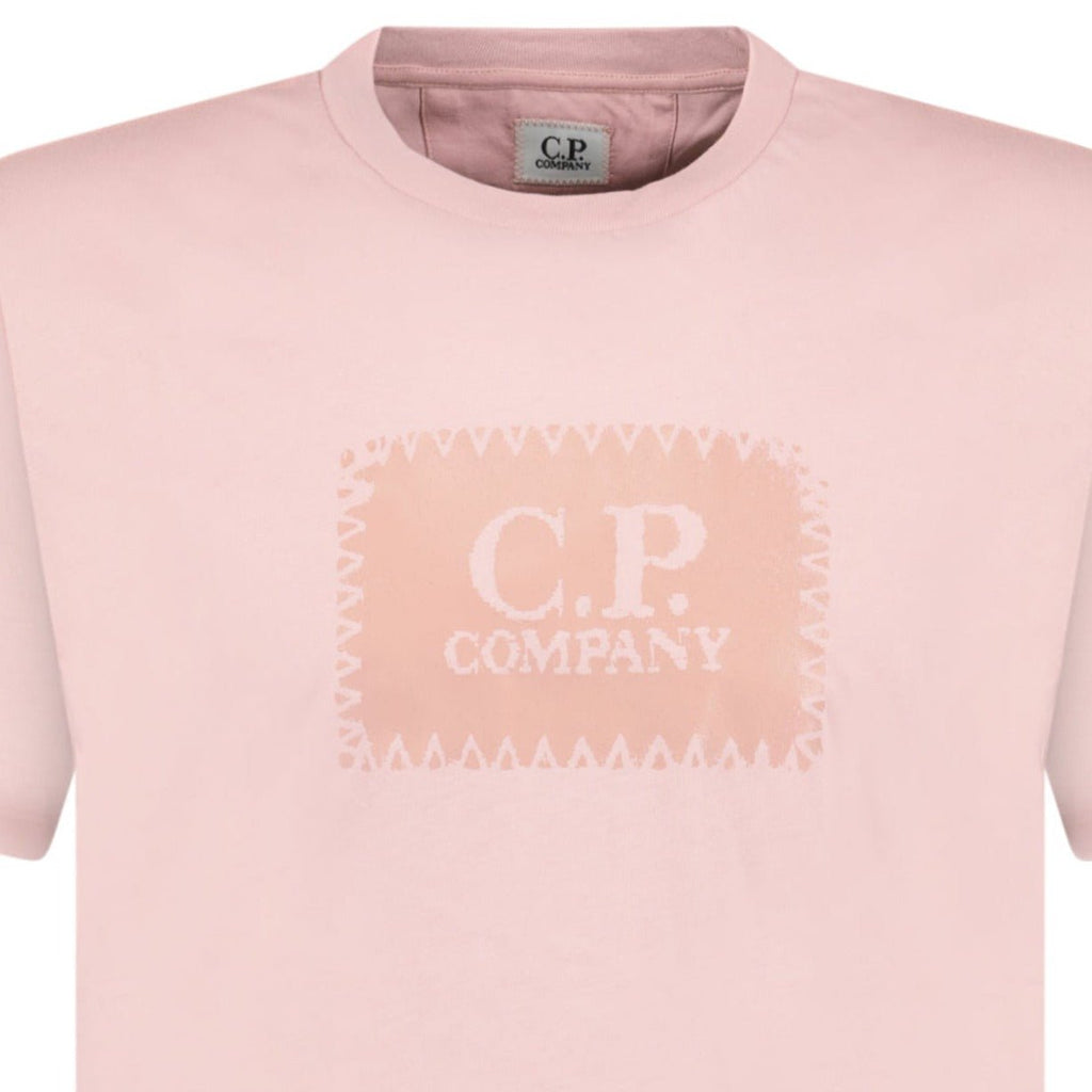 CP Company Chest Logo T-Shirt Pink - Boinclo ltd - Outlet Sale Under Retail