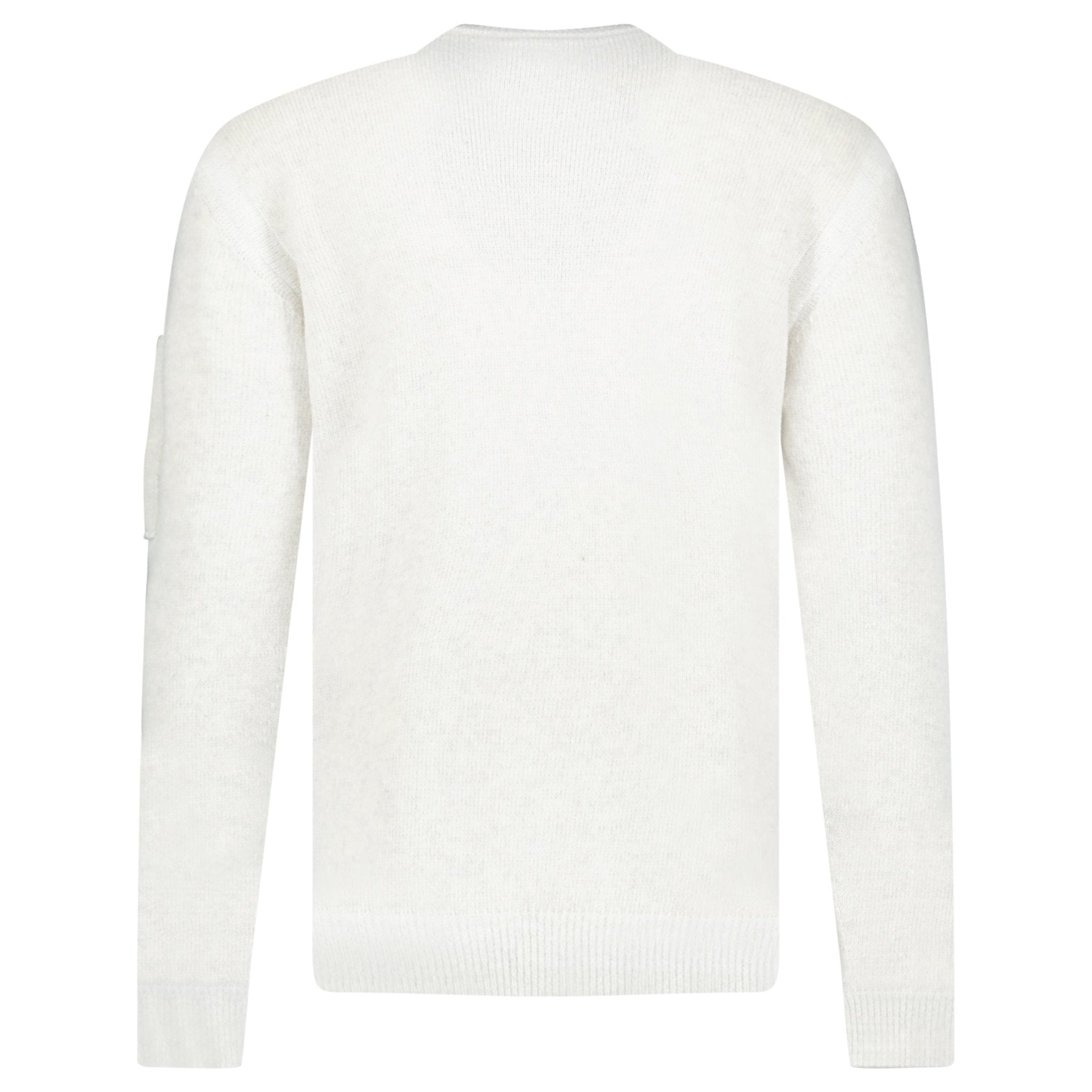CP Company Fleece Knit Crewneck Vanisé Lens Knit Jumper