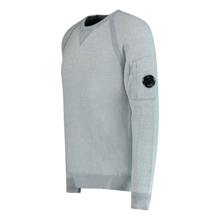 CP Company Knit Arm Lens Sweatshirt Grey - Boinclo ltd - Outlet Sale Under Retail