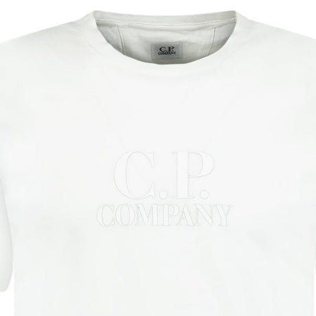 CP Company Large Logo T - Shirt White - Boinclo ltd - Outlet Sale Under Retail