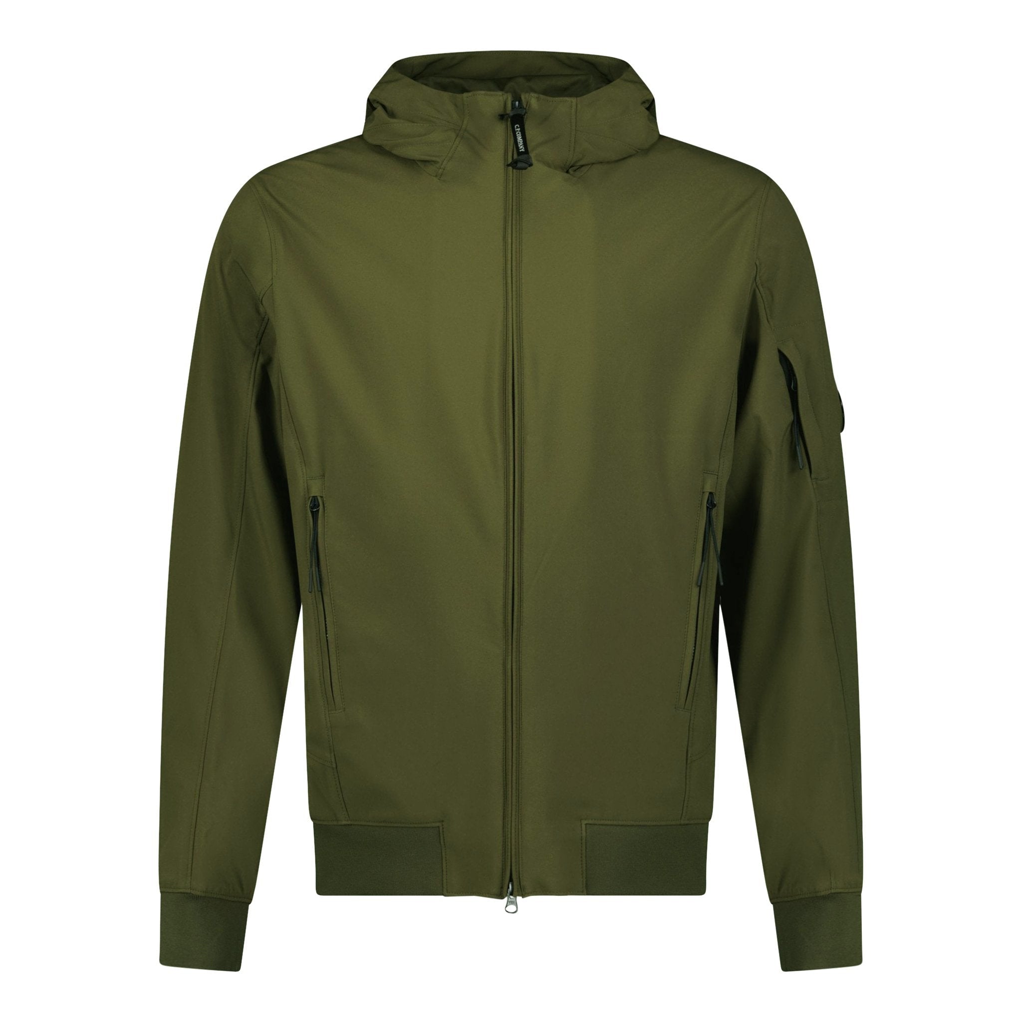 CP Company Softshell Arm Lens Jacket Khaki