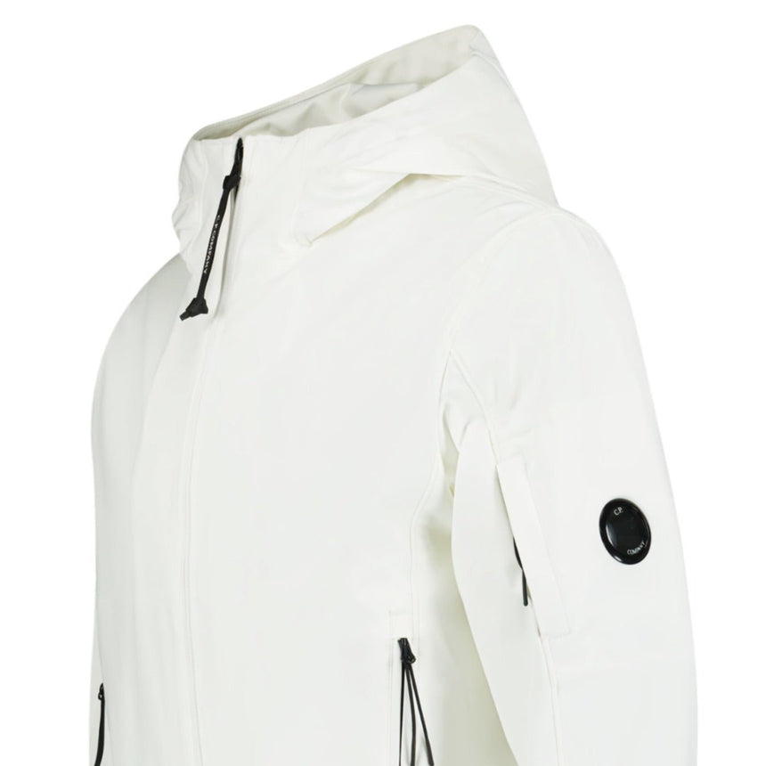 CP Company Softshell Arm Lens Jacket White - Boinclo ltd - Outlet Sale Under Retail