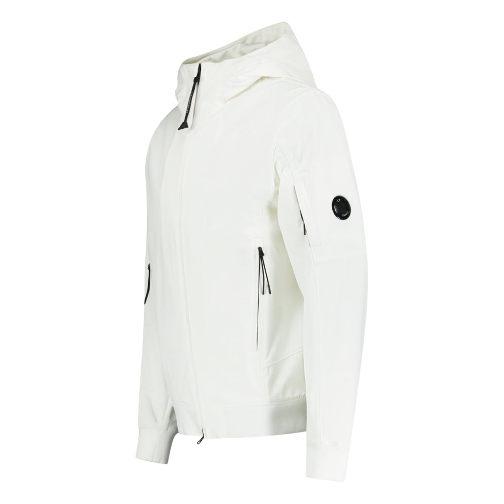 CP Company Softshell Arm Lens Jacket White - Boinclo ltd - Outlet Sale Under Retail