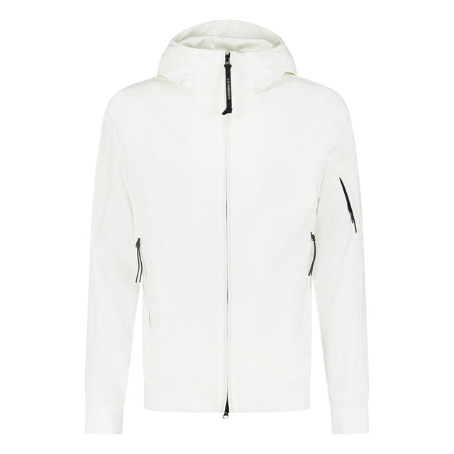 CP Company Softshell Arm Lens Jacket White - Boinclo ltd - Outlet Sale Under Retail