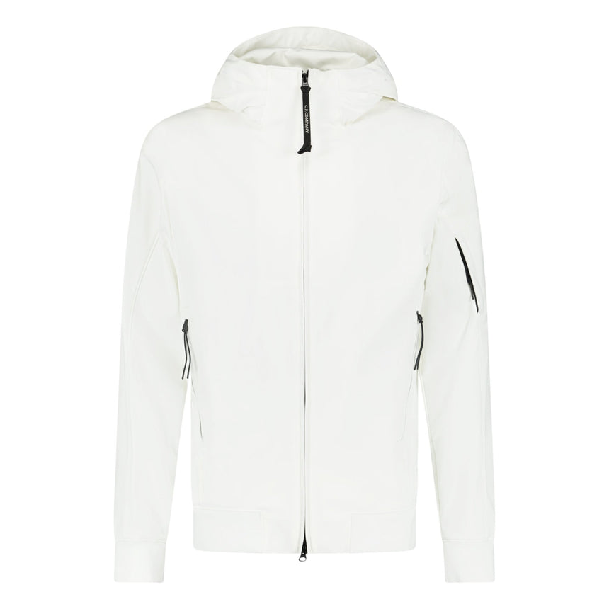 CP Company Softshell Arm Lens Jacket White - Boinclo ltd - Outlet Sale Under Retail