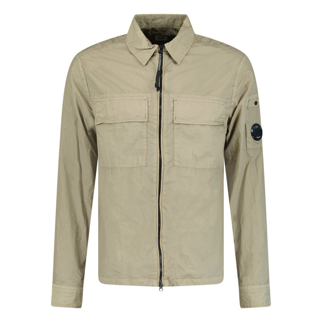 CP Company Taylon - L Lens Chrome Zip - Up Jacket Dove Grey - Boinclo ltd - Outlet Sale Under Retail