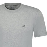 CP Company Writing Logo Crew T-Shirt Grey - Boinclo - Outlet Sale Under Retail