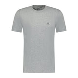 CP Company Writing Logo Crew T-Shirt Grey - Boinclo - Outlet Sale Under Retail