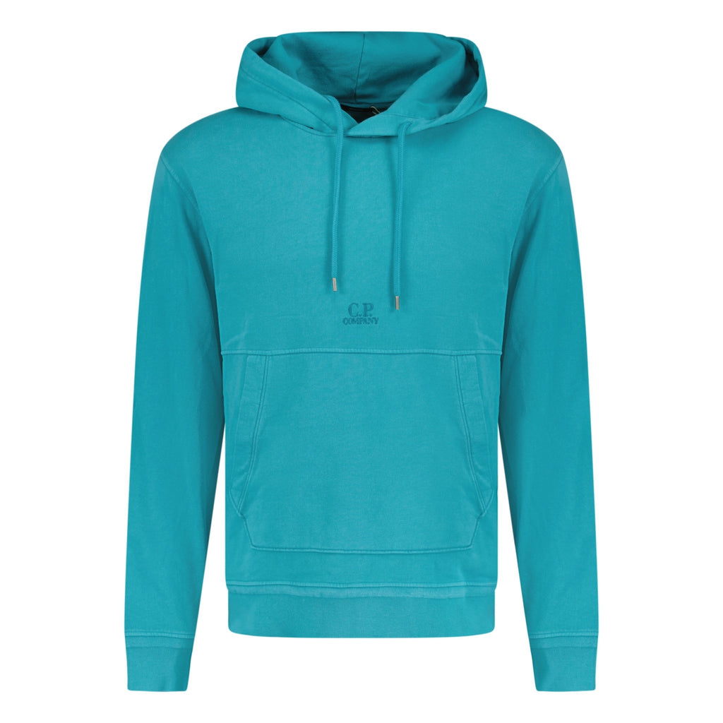 CP Company Writing Logo Hooded Sweatshirt Blue - Boinclo ltd - Outlet Sale Under Retail