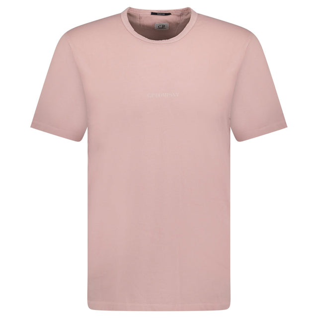 CP Company Writing Logo T-Shirt Pink - Boinclo - Outlet Sale Under Retail