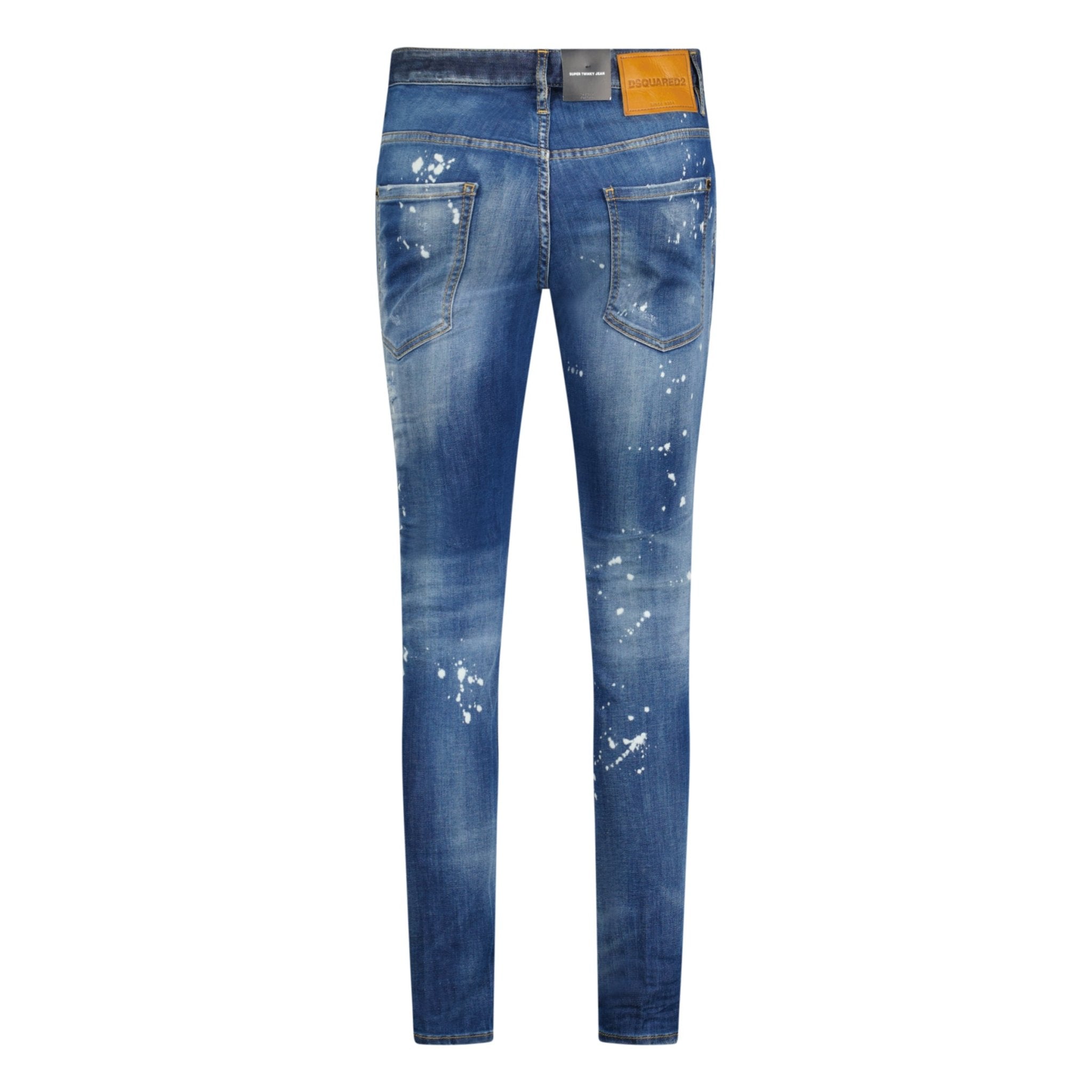 DSquared2 'Super Twinky Jean' Brown Patch Paint Splatter DSquared2 'Super Twinky Jean' Brown Patch Paint Splatter